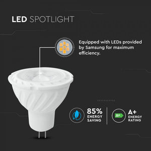 V-TAC LAMPADINA LED GU5.3 (MR16) 6,5W FARETTO SPOTLIGHT CHIP SAMSUNG