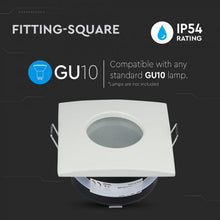 Cargar imagen en el visor de la galería, V-TAC PORTAFARETTO DA INCASSO IP54 PER LAMPADINE GU10 E GU5.3
