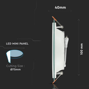 V-TAC SQ PANNELLO LED  6W SMD2835 DA INCASSO