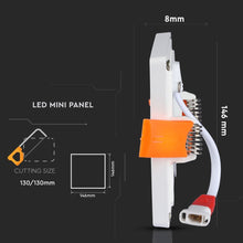 Carica l&#39;immagine nel visualizzatore di Gallery, V-TAC SQ PANNELLO LED QUADRATO 15W SMD DA INCASSO CON DRIVER
